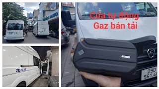 Cửa tự động xe Gaz bán tải chuyên chở hàng