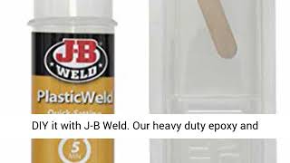 J B Weld 50132 PlasticWeld Quick Setting Epoxy Syringe   Translucent Yellow   25 ml