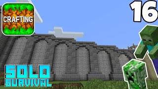 Making A Wall Around My Base! | Solo Survival | 16 | Crafting and Building