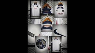 PARIS SAINT-GERMAIN 2023/24 PRE-MATCH TRAINING JERSEY WHITE👕#soccer #football  #parissaintgermain