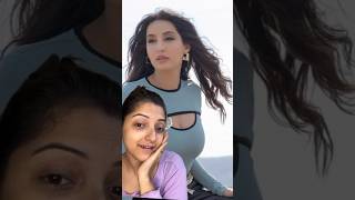 try Nora Makeup look 😱goes WRONG?🫣 #diljhoom#norafatehi#makeup#trending#viral#ytshorts