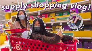 BACK TO SCHOOL SHOPPING VLOG AND HAUL! school supply shopping vlog & haul,school supply shoppinghaul