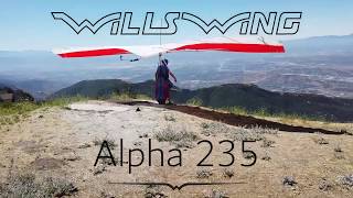 The New Wills Wing Alpha 235 Hang Glider (no sound)