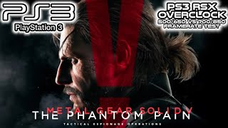 PS3 RSX OVERCLOCK | Stock VS 700/850 | Metal Gear Solid V : The Phantom Pain | Framerate test