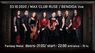 BENDIDA Live@MAX Club Ruse 03.10.2020 - Сребърни крила