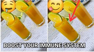 BOOST YOUR IMMUNITY WITH TUMERIC ,GINGER,LEMON,LIME, AND ORANGES TO FIGHT AGAINST FLU AND COLD.