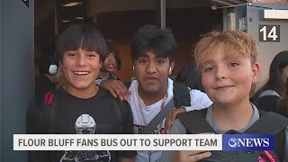 Flour Bluff fans bus out to support volleyball team in San Antonio