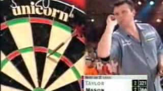 Phil 'The Power' Taylor first ever live TV nine dart finish