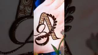 Beautiful letters in Mehndi❤❤  #mehndi #shortvideo #ytshorts