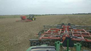 John Deere 9620rx winter wheat seedbed preparation