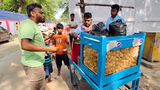 Eating Panipuri Fuchka Golgappa in Patna | Bihar Street Food India