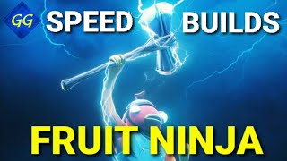 Speed Build Fortnite Creative Mode- Fruit Ninja By GoGoober