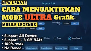 CARA AKTIFKAN MODE ULTRA MOBILE LEGENDS || 60 FPS STABIL!!