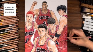 Drawing The First Slam Dunk [Drawing Hands]