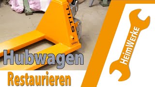 Restauration eines STILL WAGNER HP30 Hubwagen | Restoration STILL WAGNER HP30 pallet truck