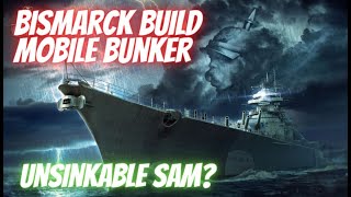 Wows Blitz Bismarck Mobile Bunker build - Tough Sniper!