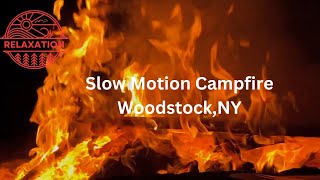 Relaxing Slomo Flames in Crackling Campfire from Woodstock, NY 15 min 240 fps Get lost in the fire