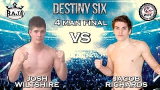 2016 Destiny Six Muay Thai Fight 12 Josh Wiltshire vs Jacob Richards