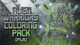 Alien Warriors Coloring Pack PLR Review