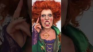 1 person transforms into The Sanderson Sisters! Sarah/Mary/Winifred all one person 😱