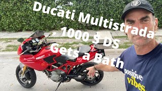 My Ducati Multistrada 1000DS "S" Gets a Bath !!