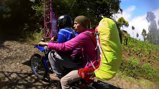 Ojek ekstrim Gunung Sumbing Via Garung - dapet joki super cepat