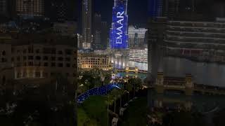 Dubai Fountain Night View From Address Downtown Hotel