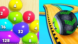 Satisfying Mobile Games... Blob Merge 3D vs Going Balls, Sandwich Runner