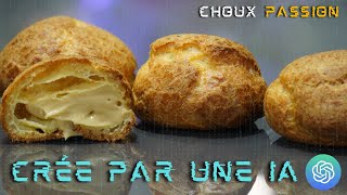 Une recette de chat GPT, des choux à la crème pâtissière passion.