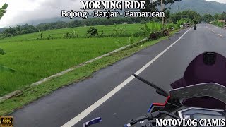 PERJALANAN MORNING RIDE BOJONG - PAMARICAN #motovlog #motovlogciamis #morningride