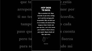 HOY DIOS TE DICE #poesía