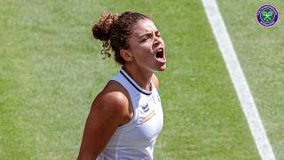 Incredible fight from Paolini to somehow win this point | Wimbledon Final 2024