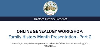 Online Genealogy Workshop: Family History Month Presentation - Part 2