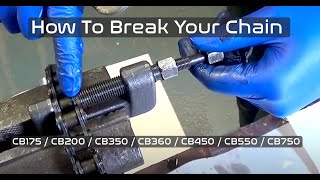 How to Break / Cut Motorcycle Chain for Honda CB350  CB360  CB450