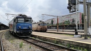 Trenurile IR 346 (EA1 240) si 1583 (EA 871) parasesc Gara Bucuresti Nord intr-o super intrecere