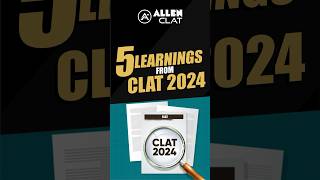 5 Learnings from CLAT 2024 #CLAT2024 #vocabulary #englishlanguage #shorts