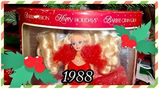 1988 / 28 Years of Holiday Barbie Dolls! / Christmas Collection Advent / 1988 Happy Holidays Doll