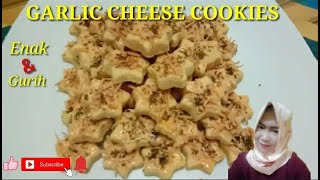 RESEP DAN CARA MEMBUAT GARLIC CHEESE COOKIES