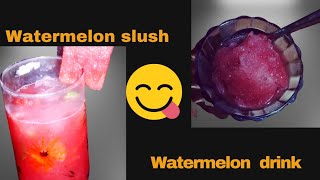 Watermelon Ice cream Sorbet Recipe | Watermelon Slush  | Refreshing Homemade watermelon juice.