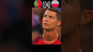 Portugal vs Poland EURO Semi Final 2016 #ronaldo vs #lewandowski 😍 #football #youtubeshorts