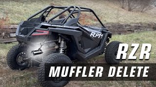 RZR Pro XP and XP Turbo Muffler Delete is LOUD & PROUD