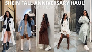 SHEIN FALL / WINTER ANNIVERSARY SALE HAUL- COATS, BLAZERS, LOUNGEWEAR & DRESSES! {FAITHINFASHION} AD