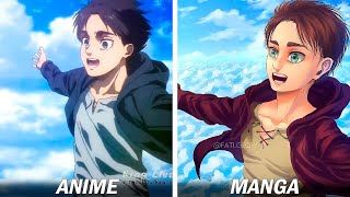 This is Freedom - ANIME vs MANGA (part 2) - Attack On Titan Season 4 Part 3 Cour 1