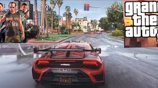 GTA V yağmurlu havada ferrari!