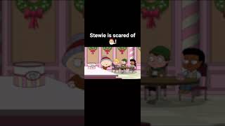 stewie is scared of Santa #familyguy #shorts #comedy #stewiegriffin