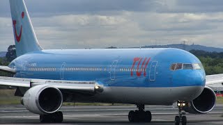 STUNNING Planespotting at Manchester Airport | TUI 767, EY 787, malaysian government 737, LH A320NEO