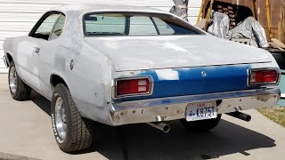 1973 Plymouth Duster with an LA Magnum Headed 318 V8 Running