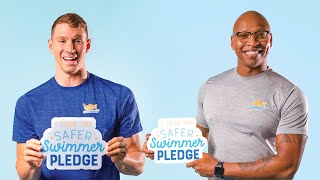 Olympic Swimmers Ryan Murphy & Cullen Jones Take The Safer Swimmer Pledge!