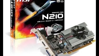 Unboxing and Installing the MSI Nividia N210 Graphic card