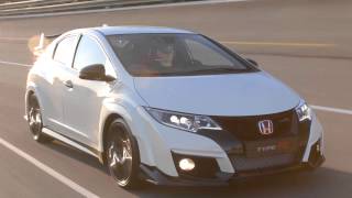 New Honda Civic Type R Driving footage